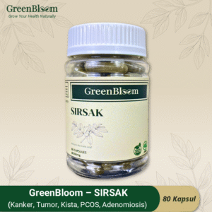 GreenBloom Sirsak – Kanker, Tumor, Kista, Endometriosis, Adenomiosis, PCOS | Obat Herbal Jamu Kapsul